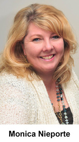 Monica Nieporte with caption